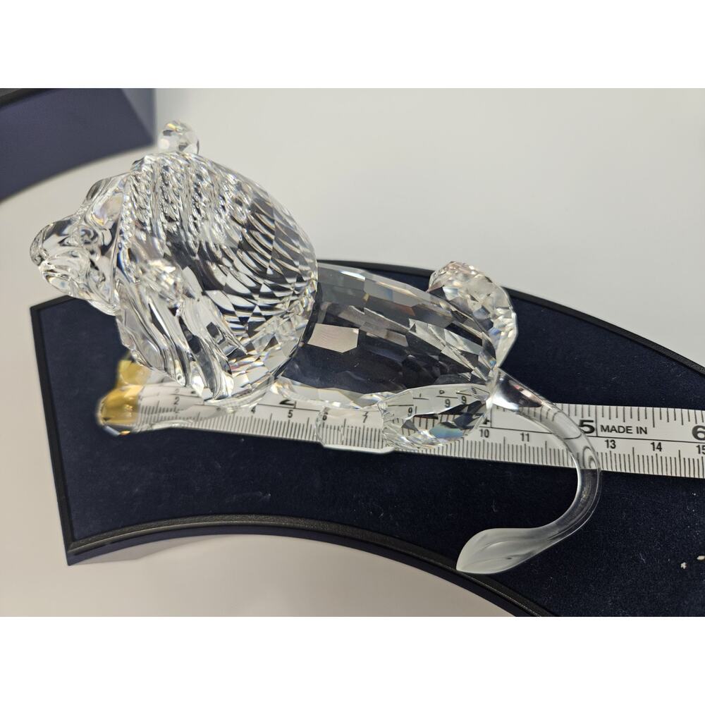 Swarovski Lion Figurine Inspiration Africa Collect Approx 5" EUC Vintage No Box - Picture 7 of 8